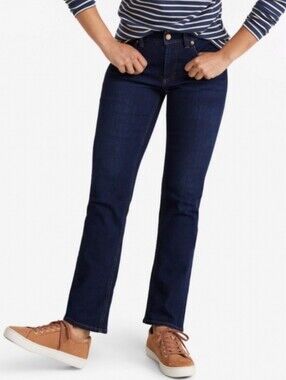 L.L. Bean Straight Leg Favorite Fit Dark Wash Jeans